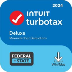 TurboTax – Deluxe 2024 Federal + E-file & State – Mac OS, Windows [Digital]